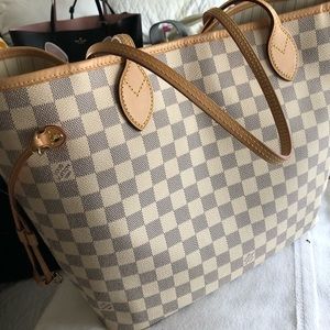 Louis Vuitton neverfull mm damier Azur